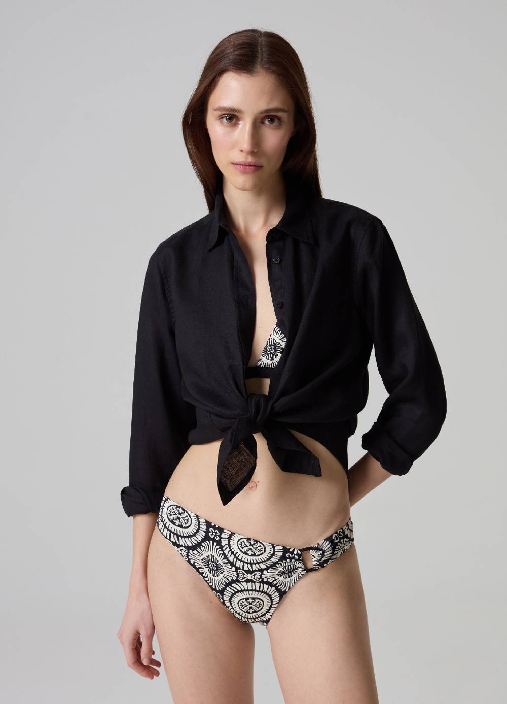 Ovs Slip bikini con fibbia stampa etnica