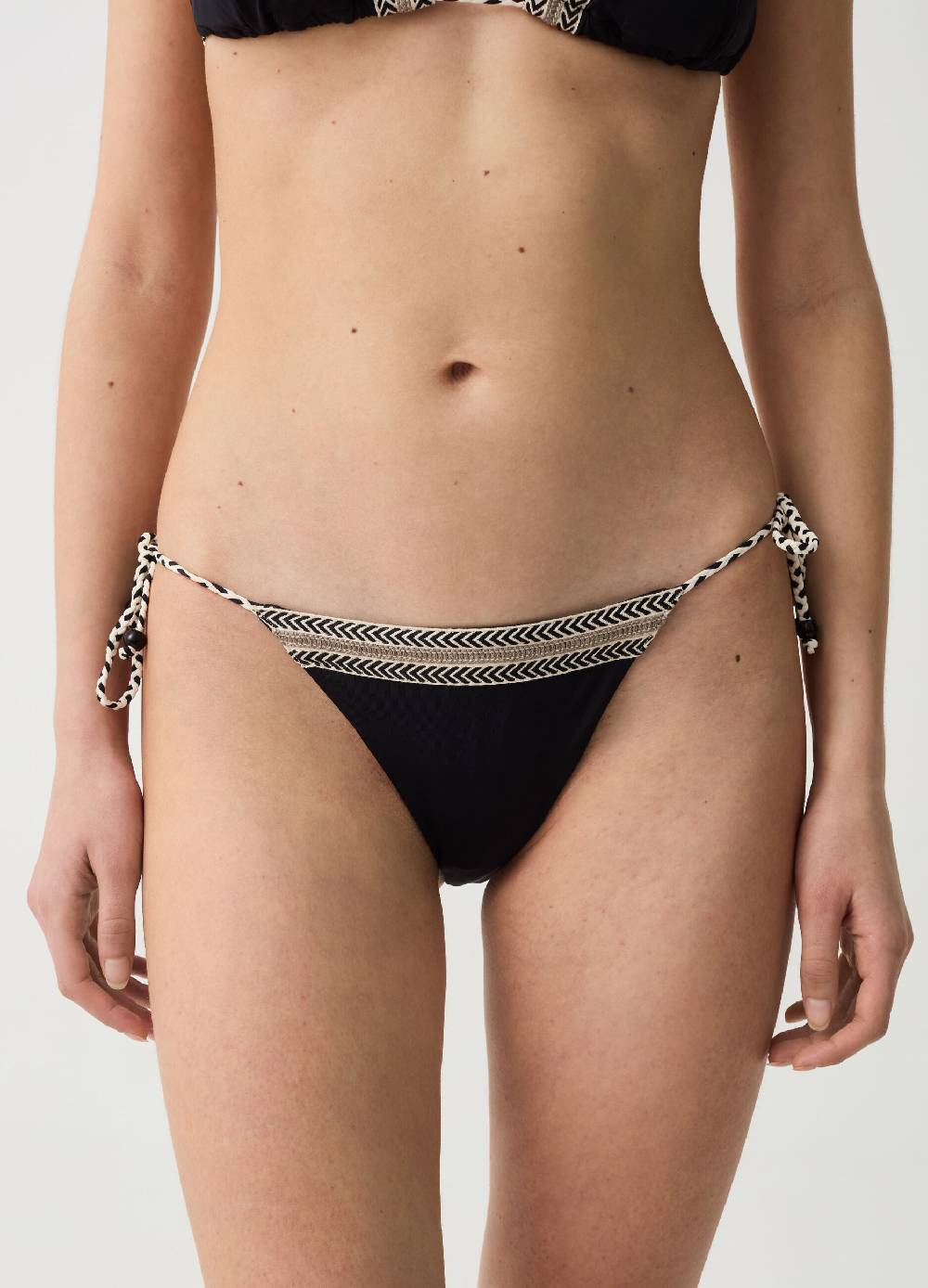 Ovs Slip Bikini Con Inserto Etnico
