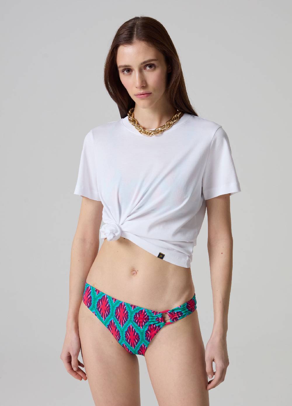 Ovs Slip bikini stampa ikat con fibbia