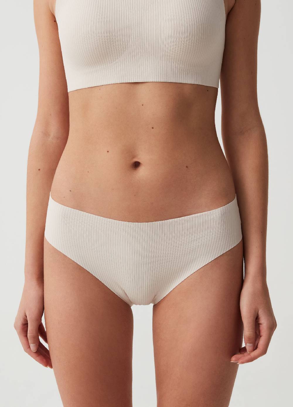 Ovs Slip In Microfibra A Costine Seamless The Nude