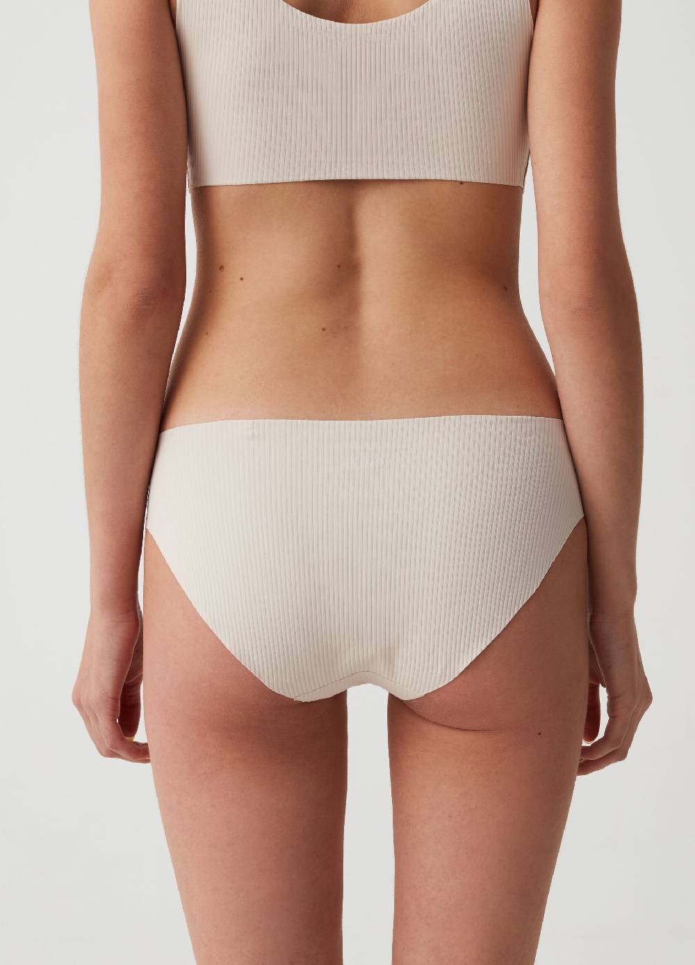 Ovs Slip In Microfibra A Costine Seamless The Nude