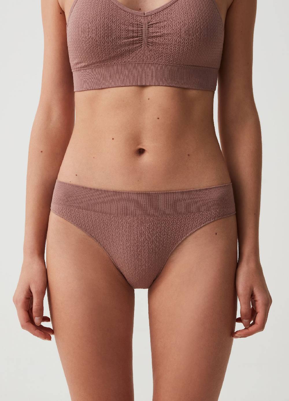 Ovs Slip In Microfibra Con Trama Intrecciata