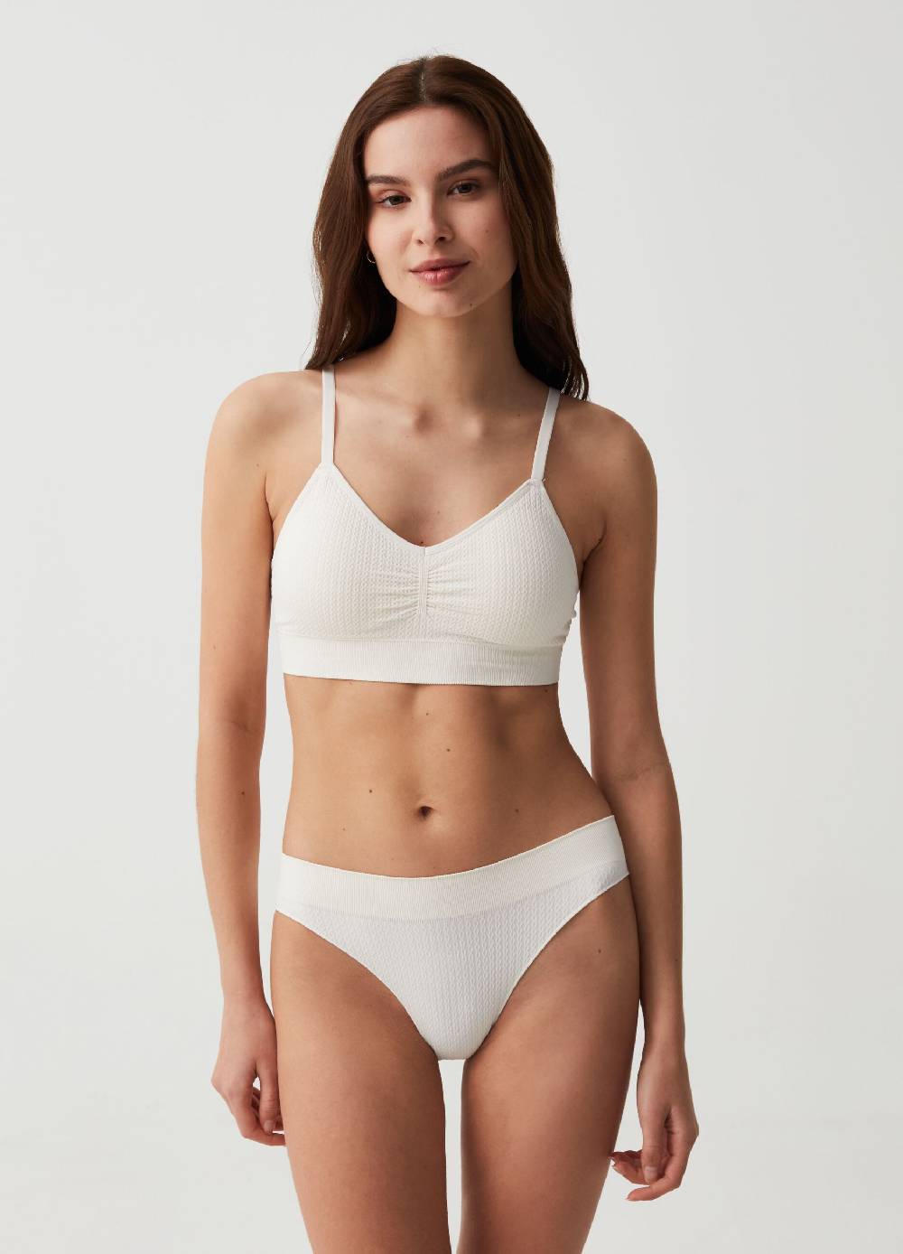 Ovs Slip in microfibra con trama intrecciata