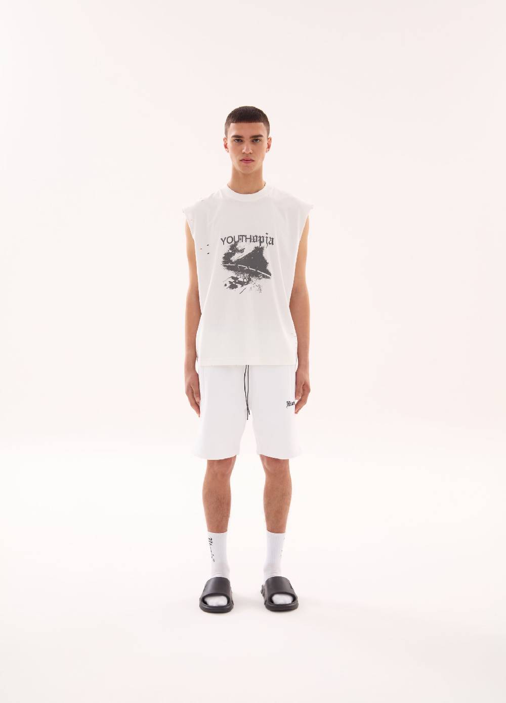Ovs Sweat Shorts White