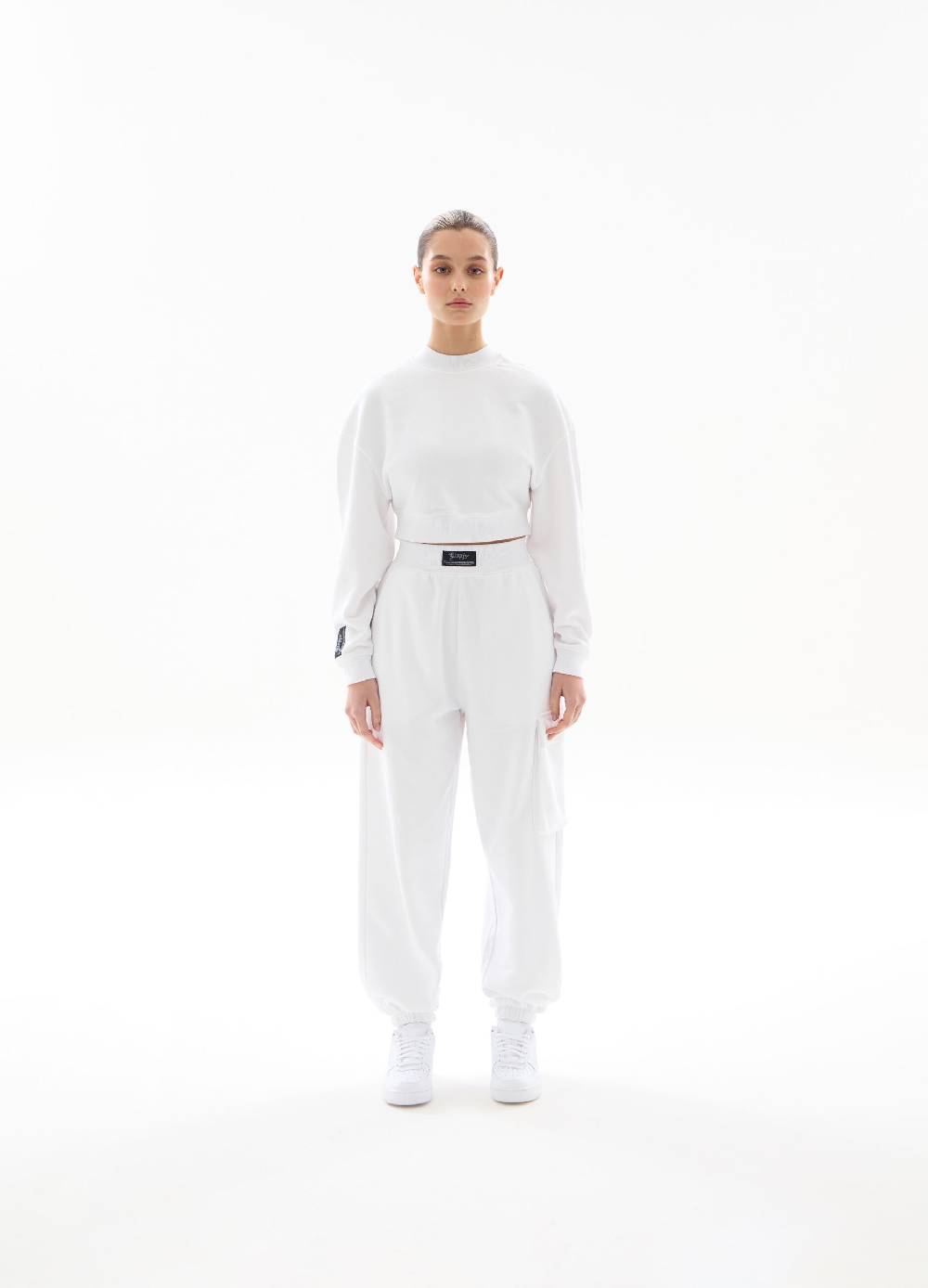 Ovs Sweatshirt Crop White