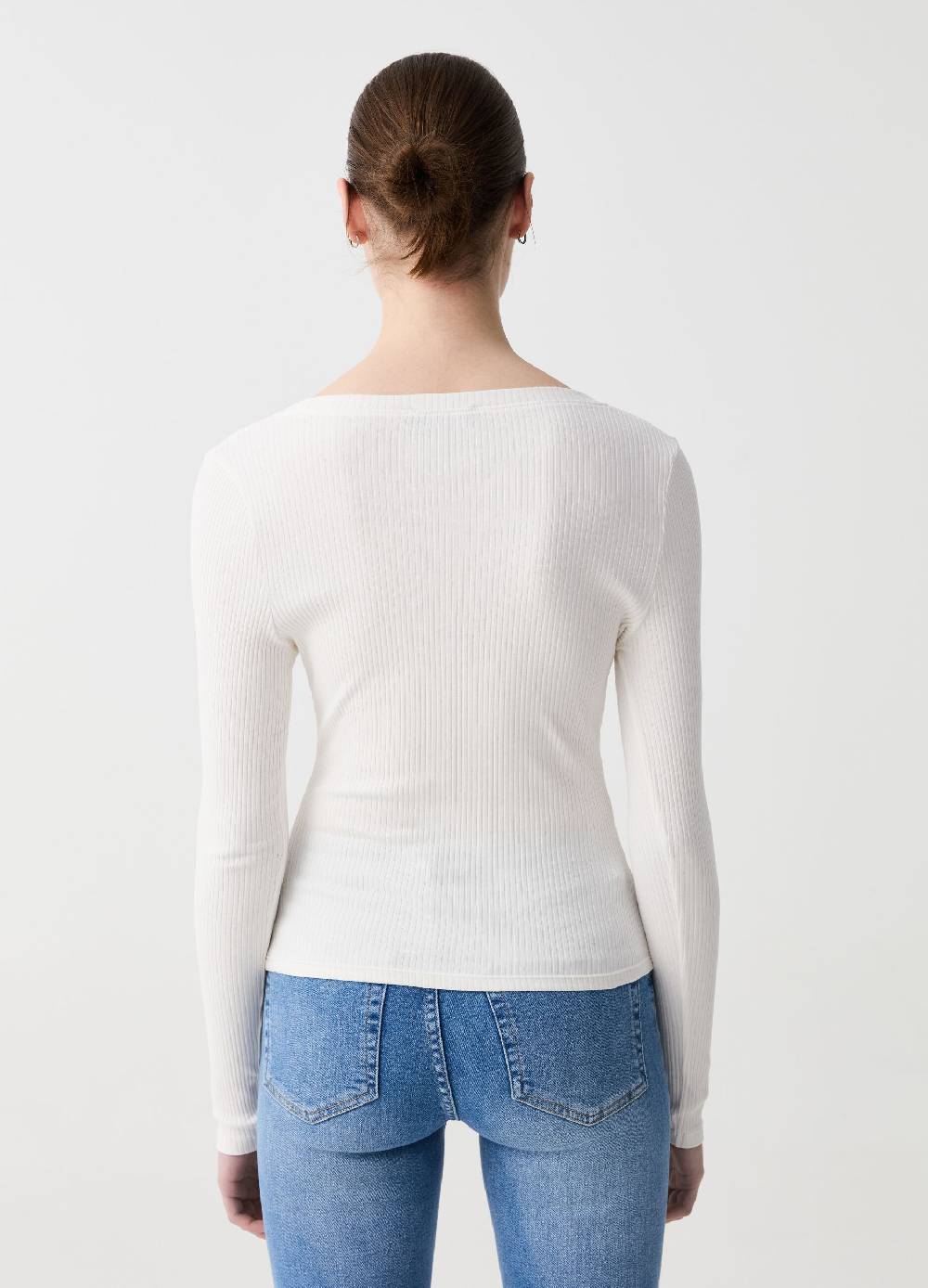 Ovs T-shirt A Costine Con Maniche Lunghe