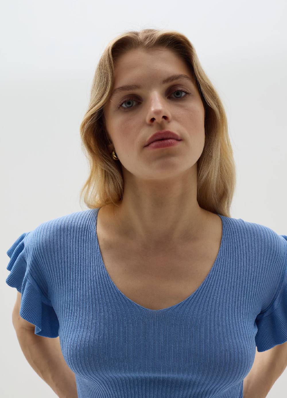 Ovs T-shirt A Costine Maniche Con Volant