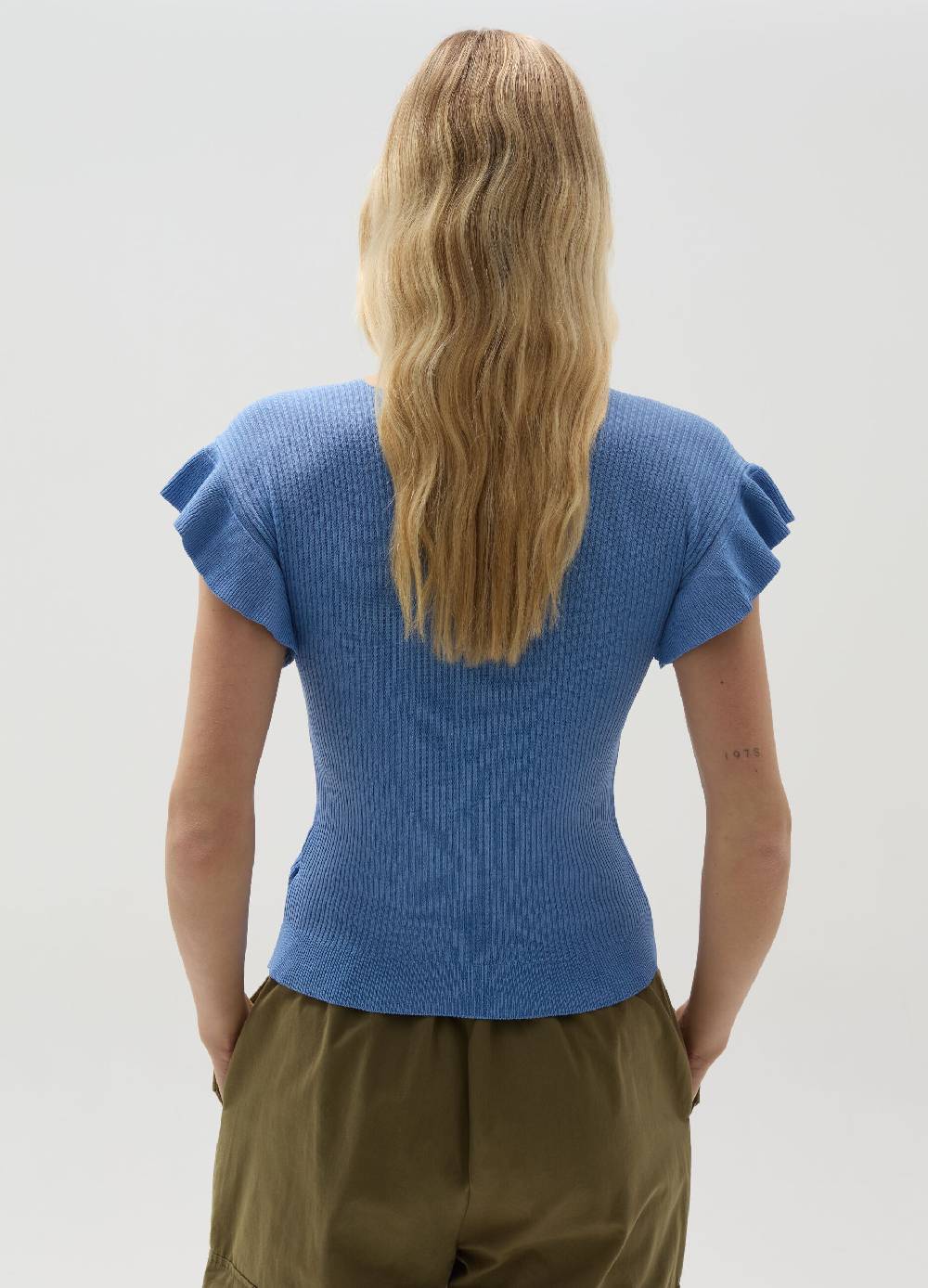 Ovs T-shirt A Costine Maniche Con Volant