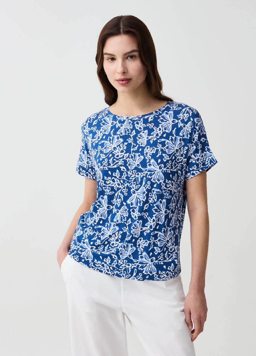 Ovs T-shirt a fiori con maniche a kimono
