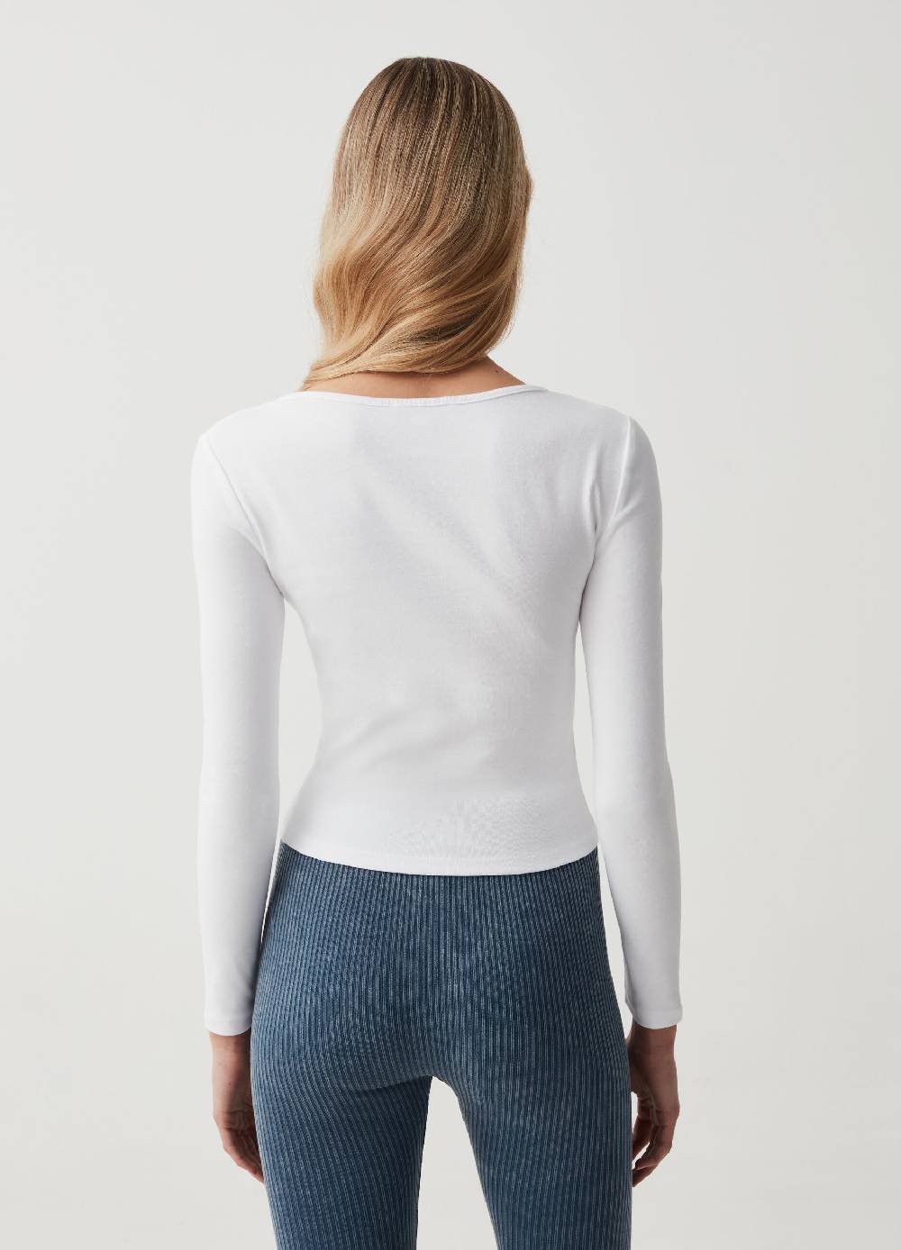 Ovs T-shirt A Maniche Lunghe Con Dettaglio Cut Out