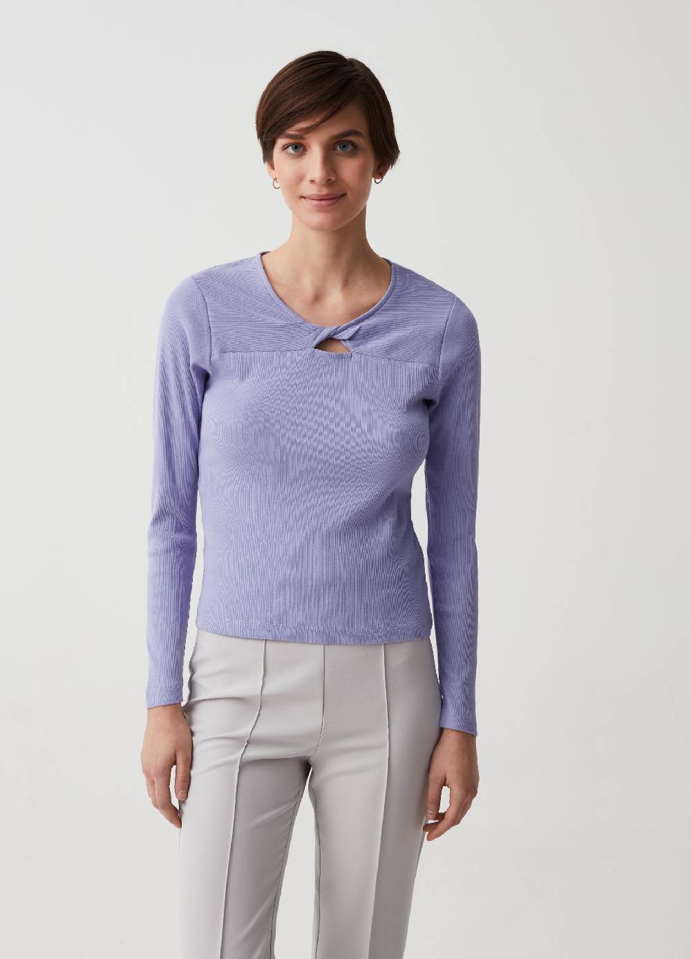 Ovs T-shirt a maniche lunghe con nodo