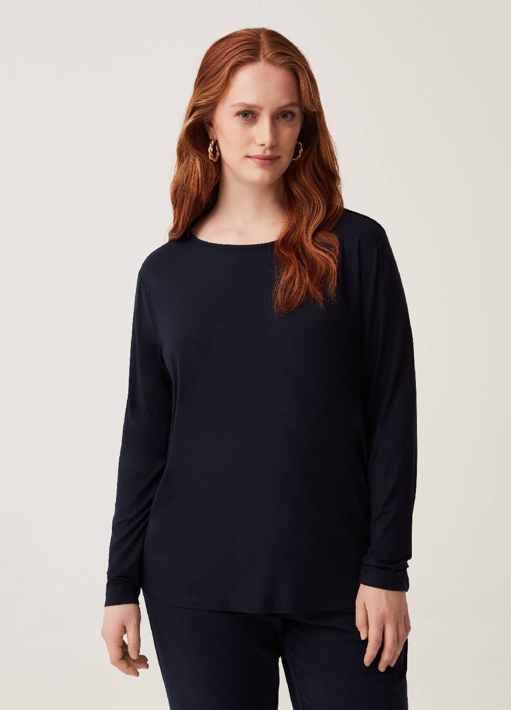 Ovs T-shirt A Maniche Lunghe In Viscosa Curvy MYA