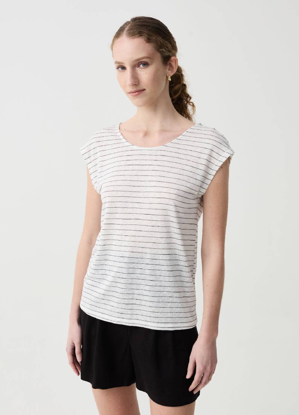 Ovs T-shirt A Righe Con Dettaglio Cut Out E Nodo