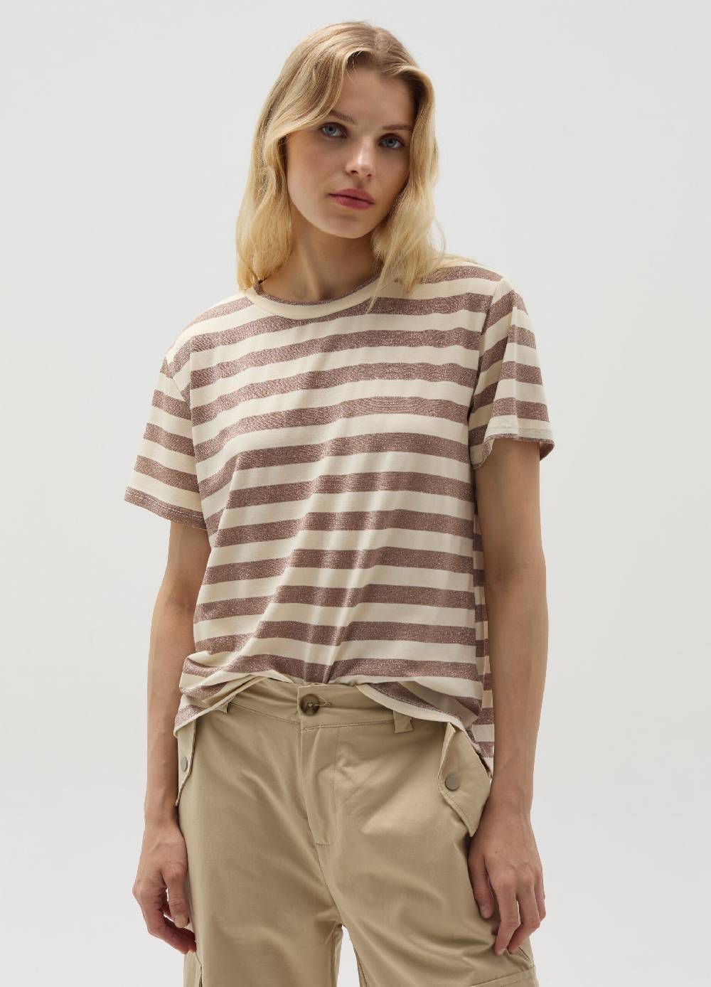 Ovs T-shirt A Righe Con Lurex