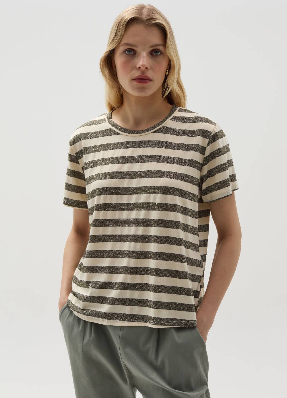 Ovs T-shirt A Righe Con Lurex