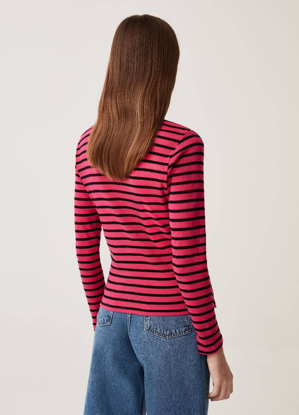 Ovs T-shirt A Righe Con Maniche Lunghe