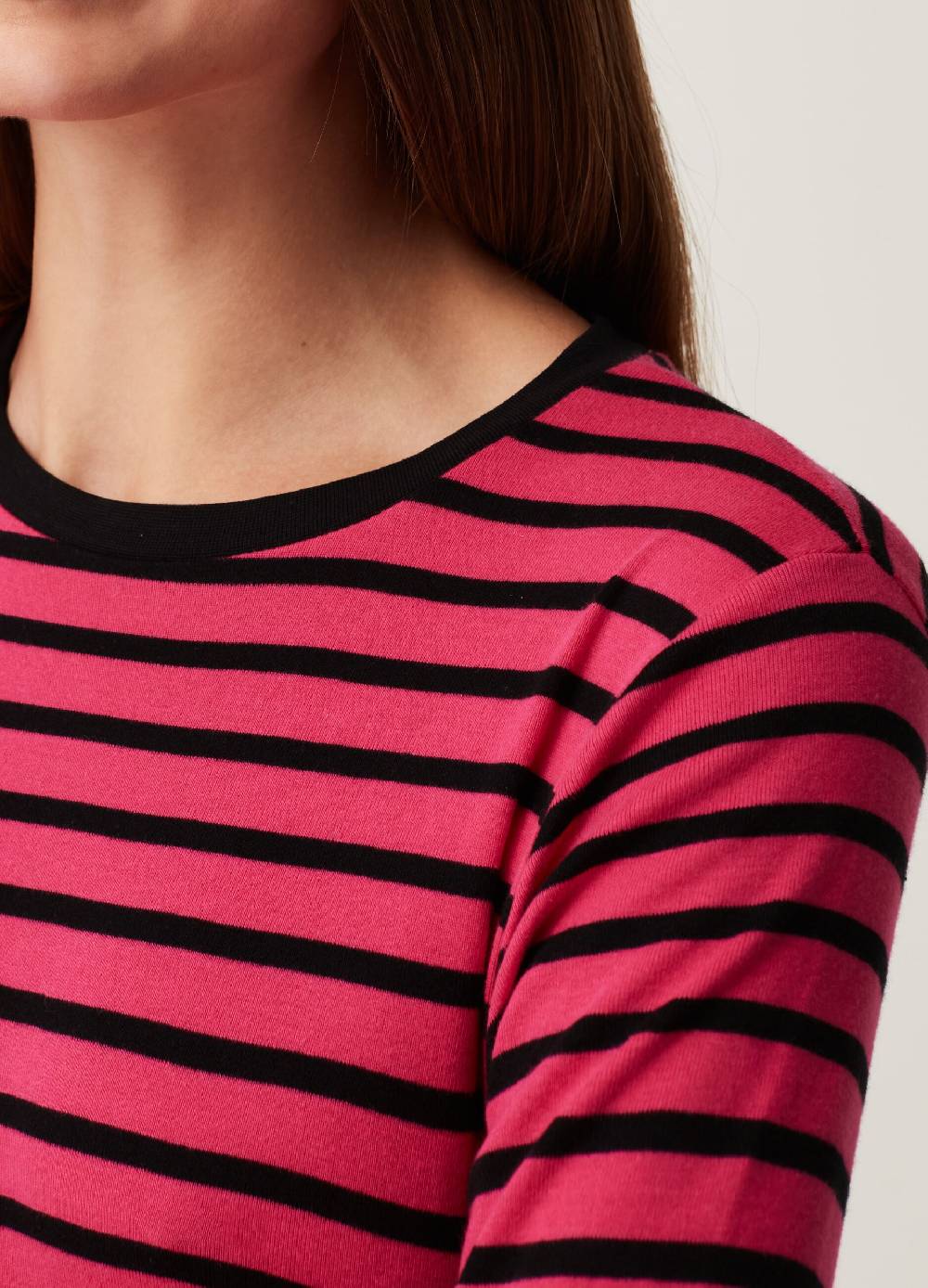 Ovs T-shirt A Righe Con Maniche Lunghe