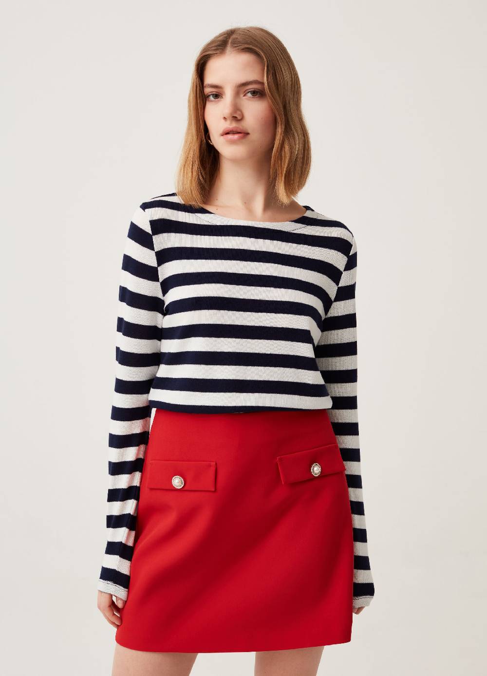 Ovs T-shirt a righe con maniche lunghe