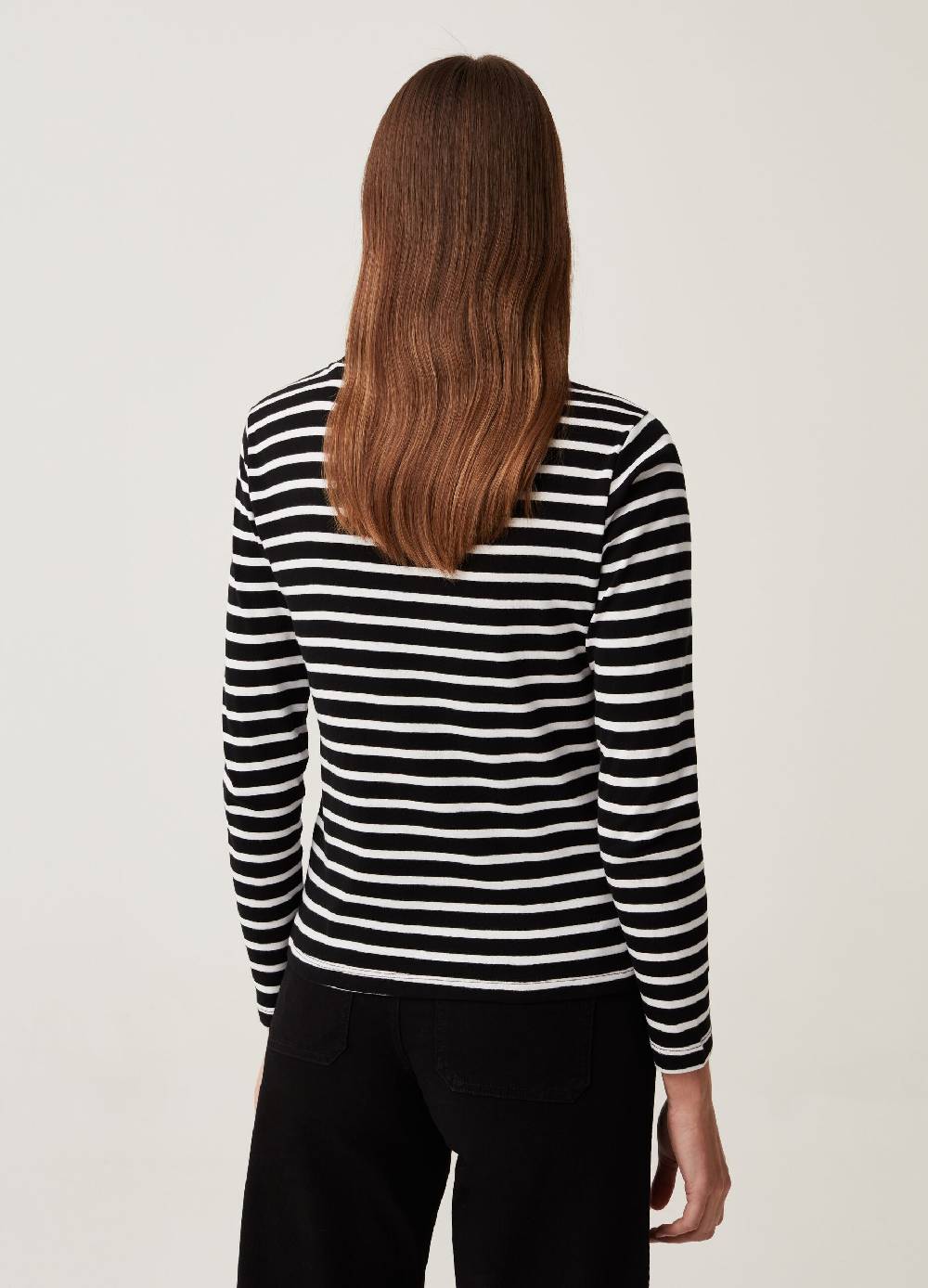 Ovs T-shirt A Righe Con Maniche Lunghe