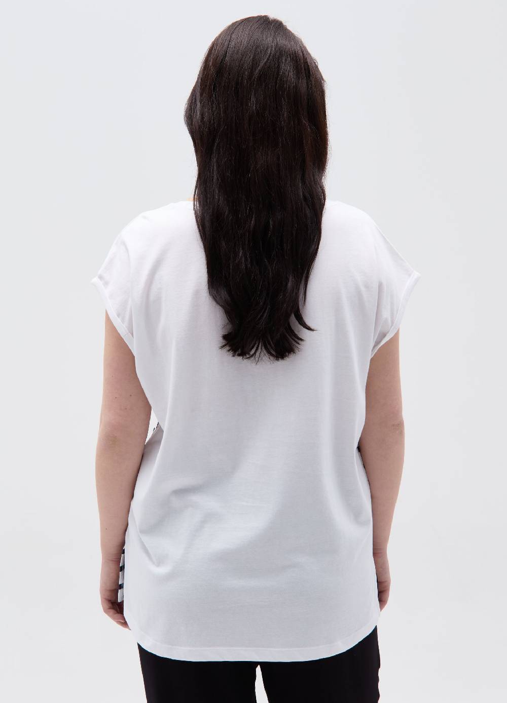 Ovs T-shirt A Righe Con Stampa Tropicale Curvy