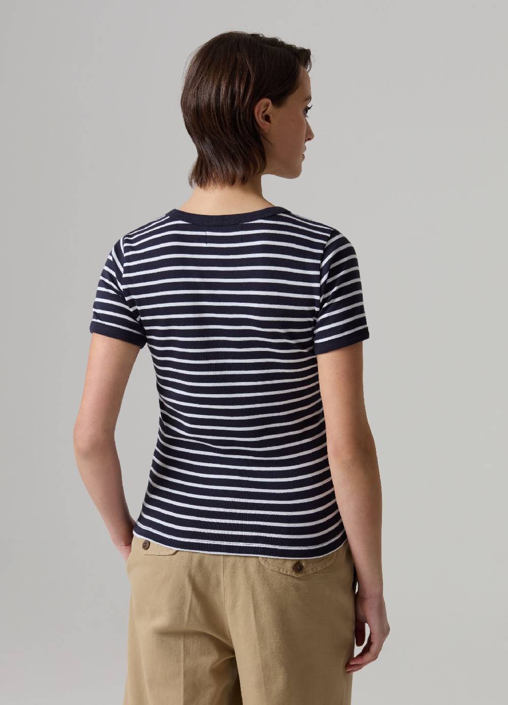 Ovs T-shirt A Righe In Cotone Stretch