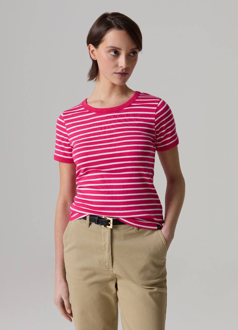 Ovs T-shirt A Righe In Cotone Stretch