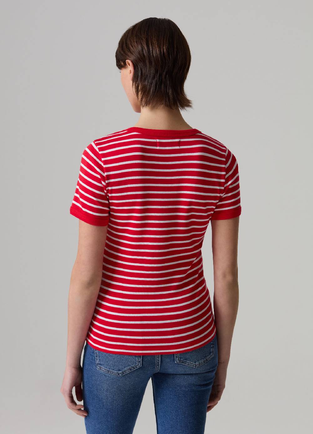 Ovs T-shirt A Righe In Cotone Stretch