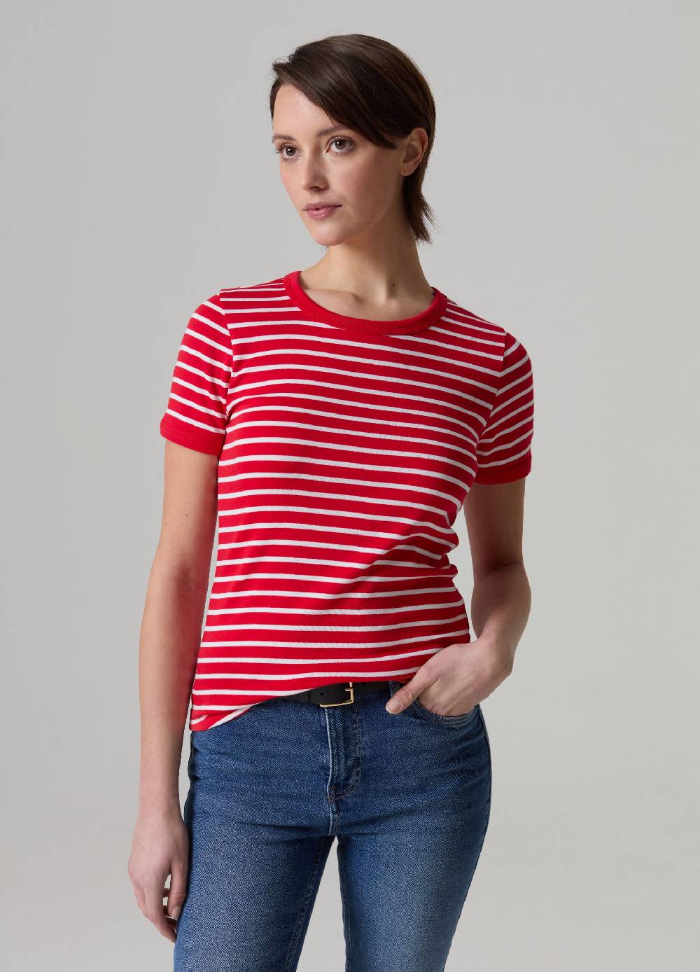 Ovs T-shirt a righe in cotone stretch