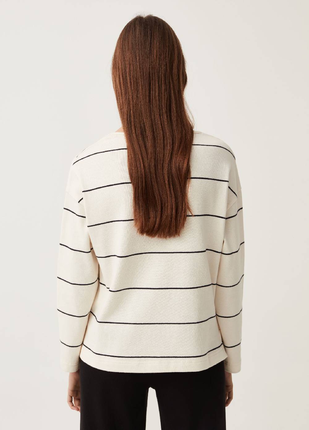 Ovs T-shirt A Righe Sottili Con Maniche Lunghe