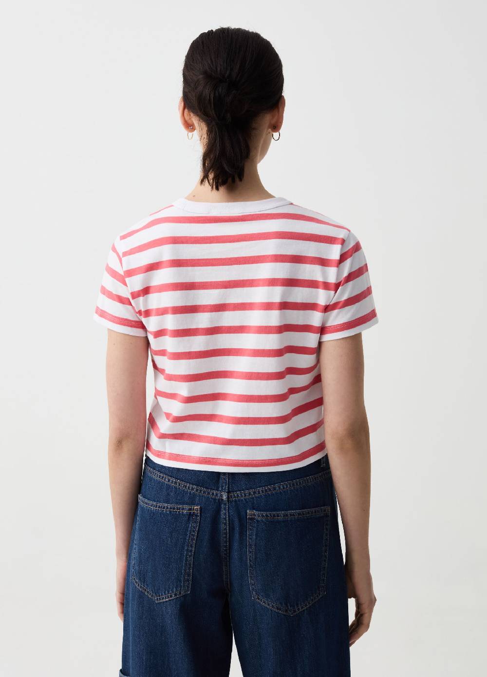 Ovs T-shirt A Righe Stampa Cuore Keith Haring