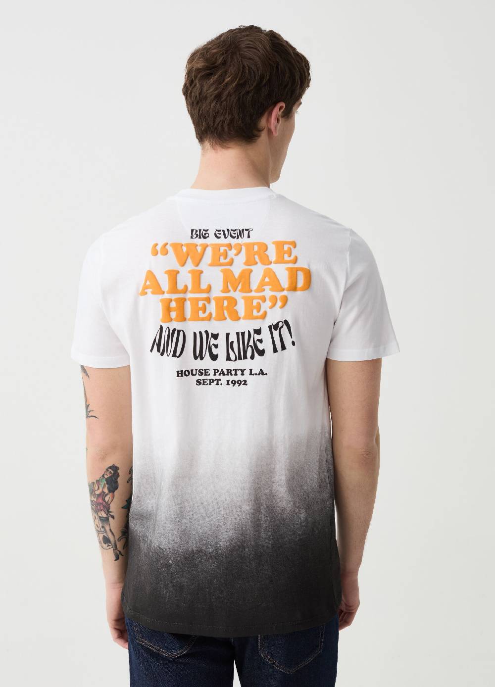 Ovs T-shirt Bicolore Con Stampa Lettering