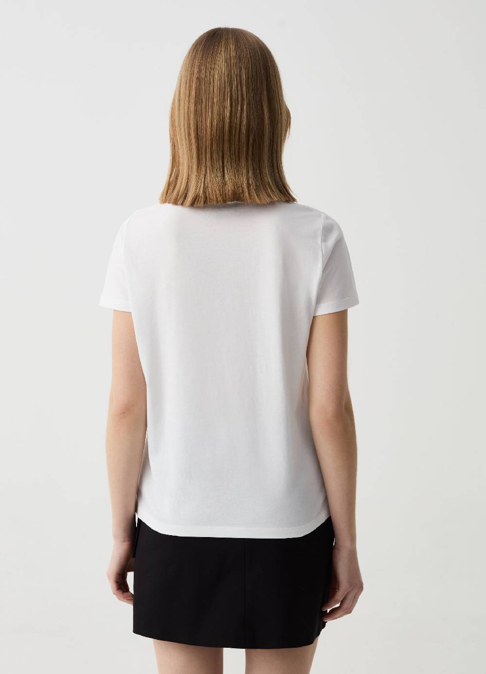 Ovs T-shirt Con Applicazione Gioiello E Strass