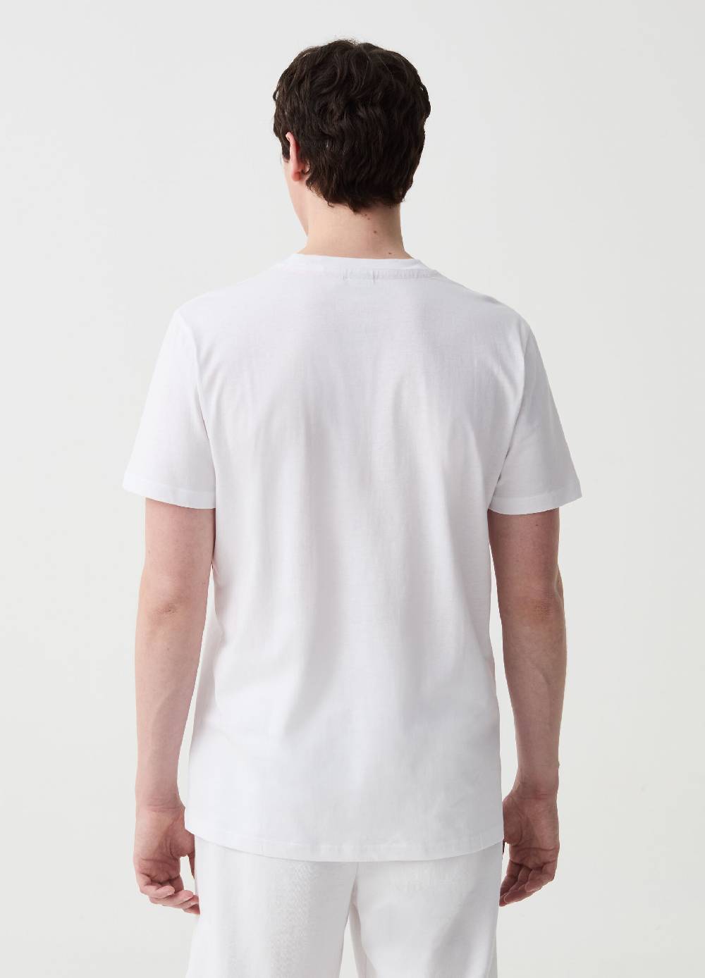Ovs T-shirt Con Bande A Contrasto Stampa Logo