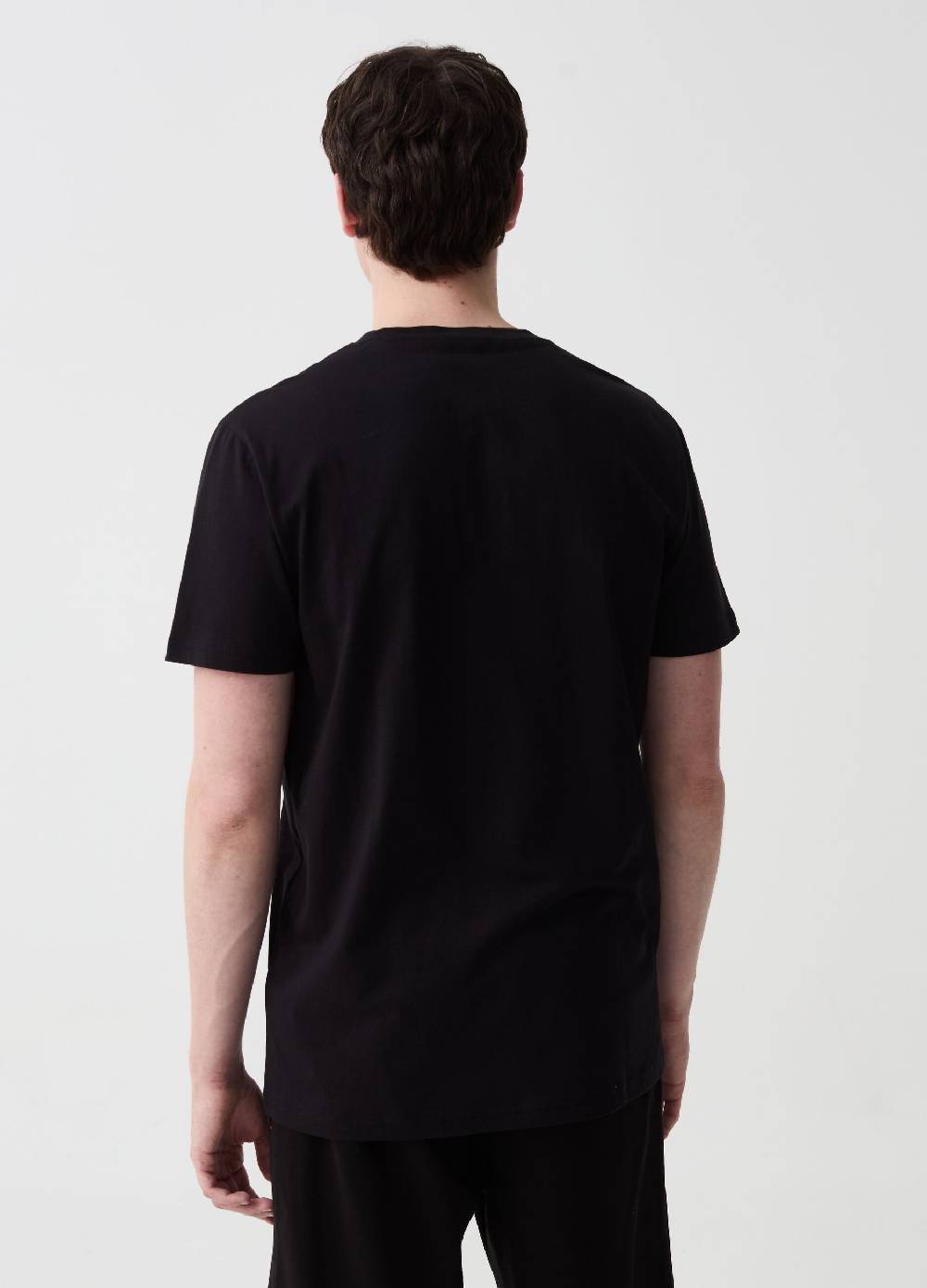 Ovs T-shirt Con Bande A Contrasto Stampa Logo