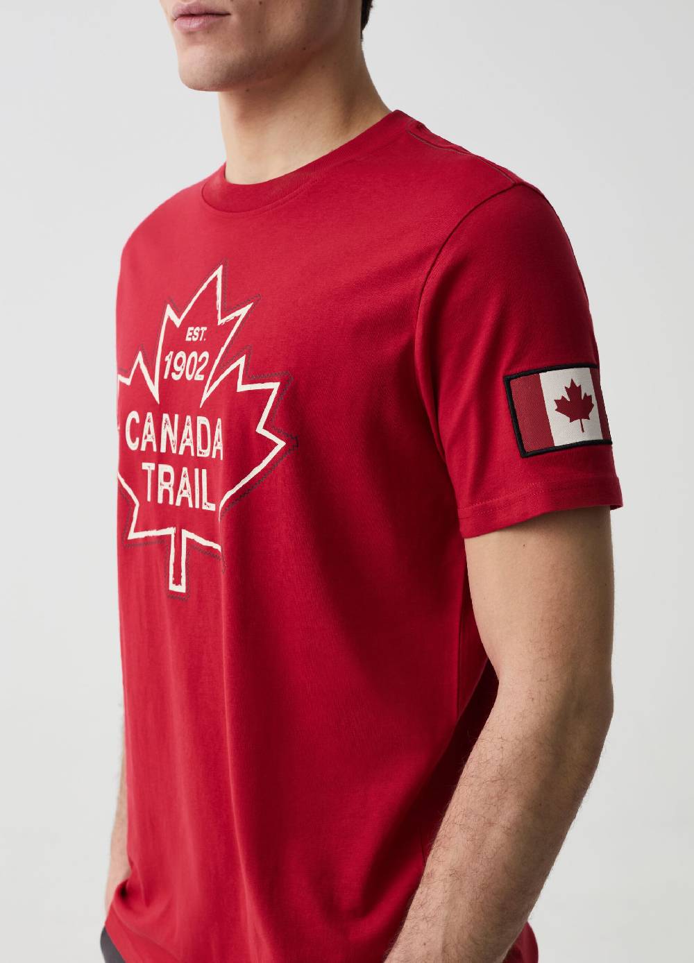 Ovs T-shirt Con Cuciture A Contrasto Canada Trail