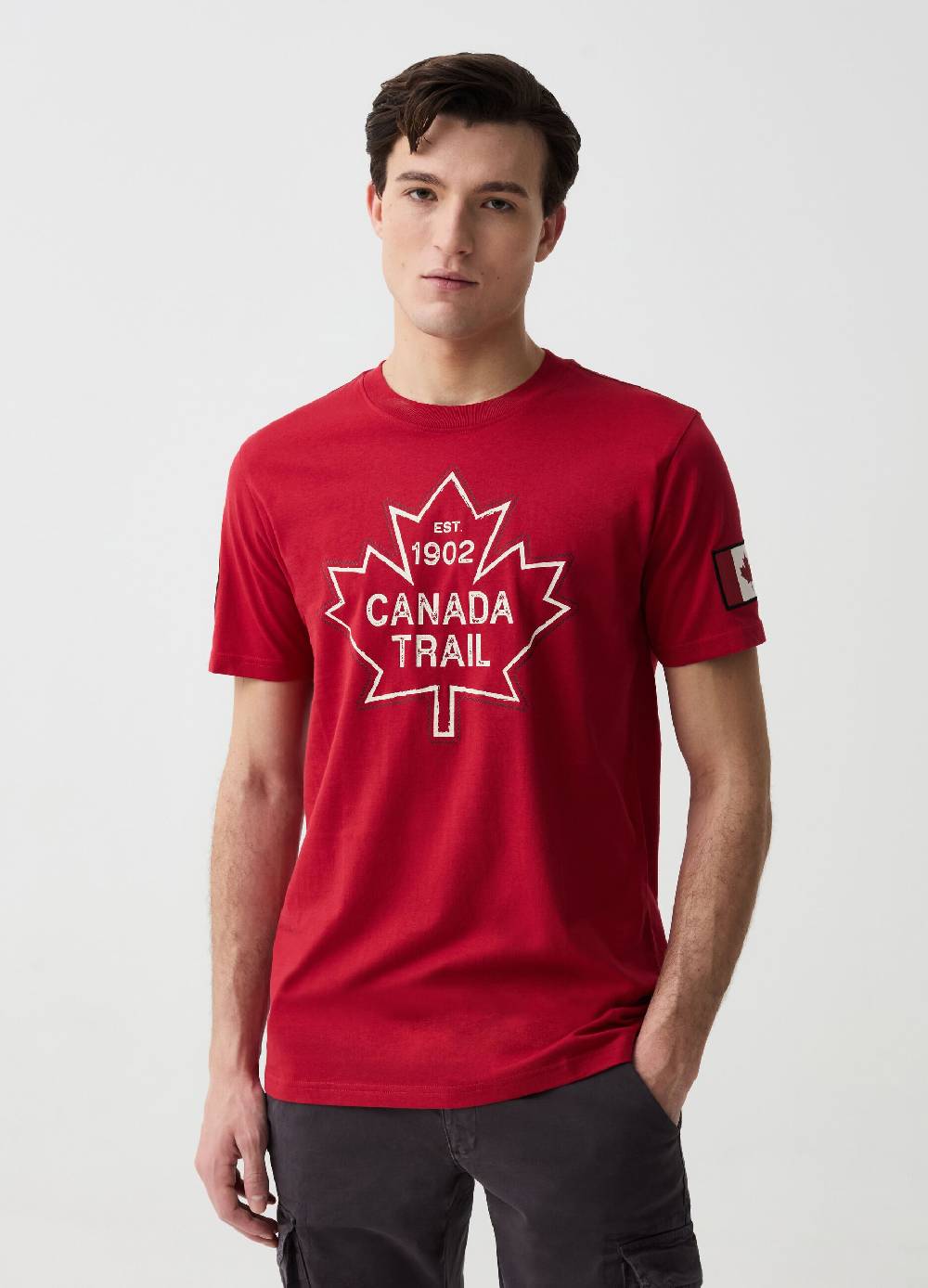 Ovs T-shirt con cuciture a contrasto Canada Trail