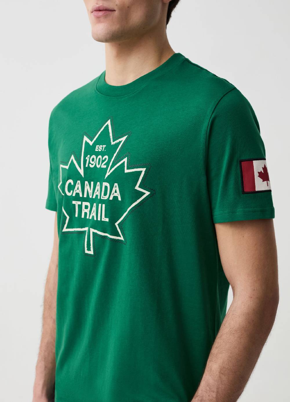 Ovs T-shirt Con Cuciture A Contrasto Canada Trail