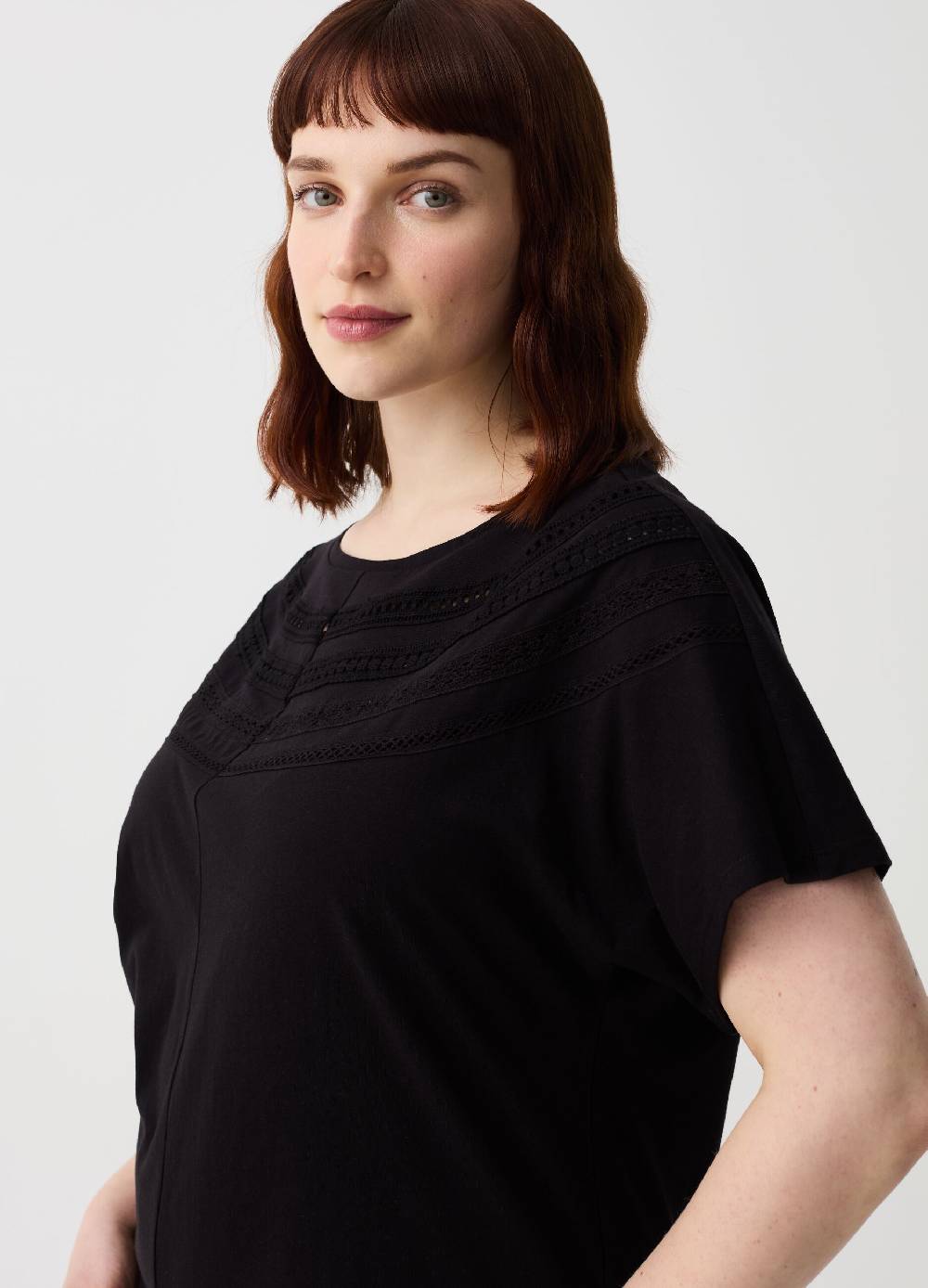 Ovs T-shirt Con Dettagli Ricamati Curvy