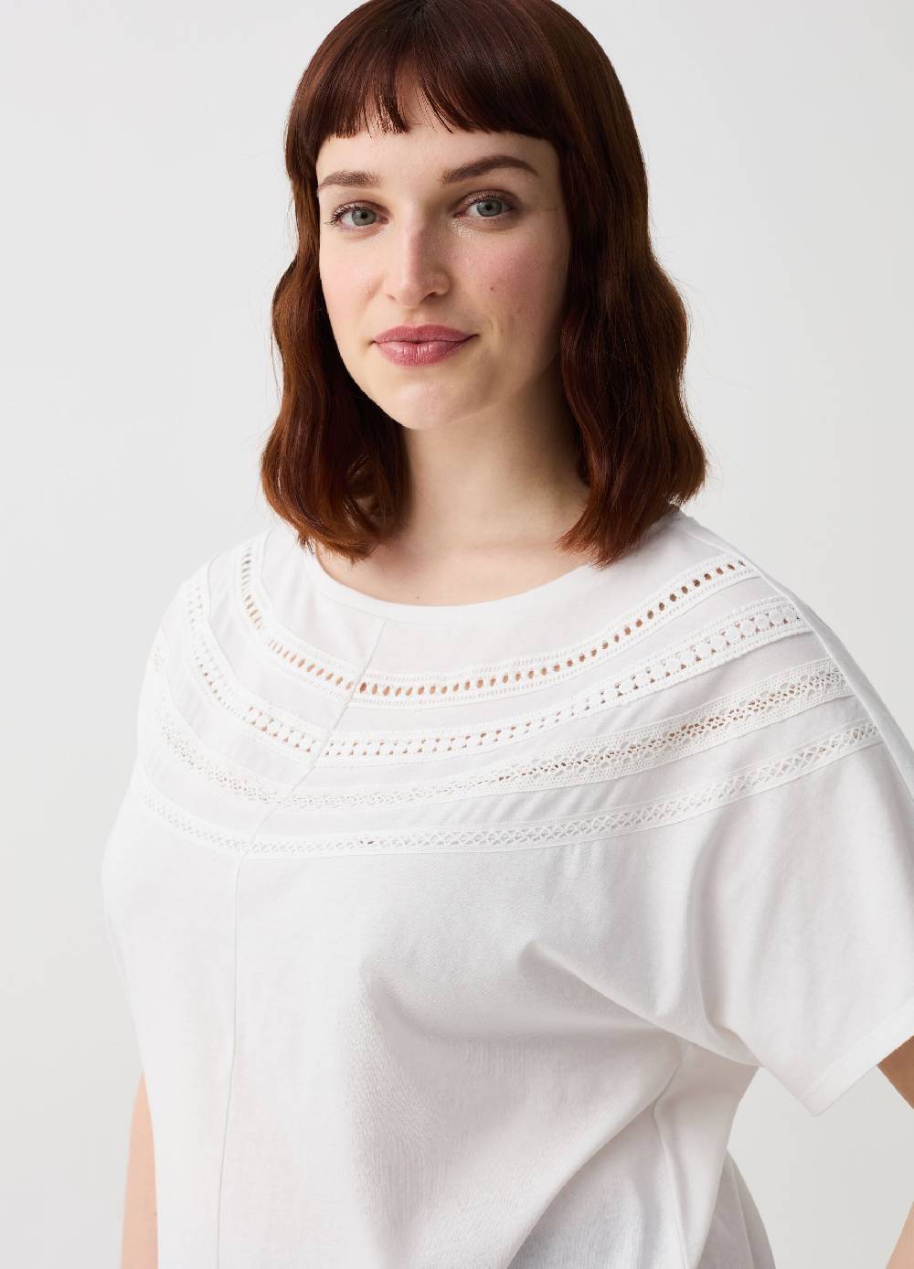 Ovs T-shirt Con Dettagli Ricamati Curvy