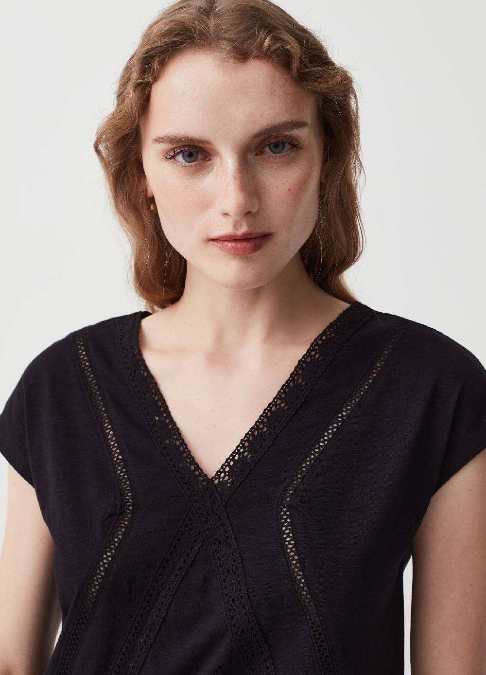 Ovs T-shirt Con Dettagli Traforati E Pizzo