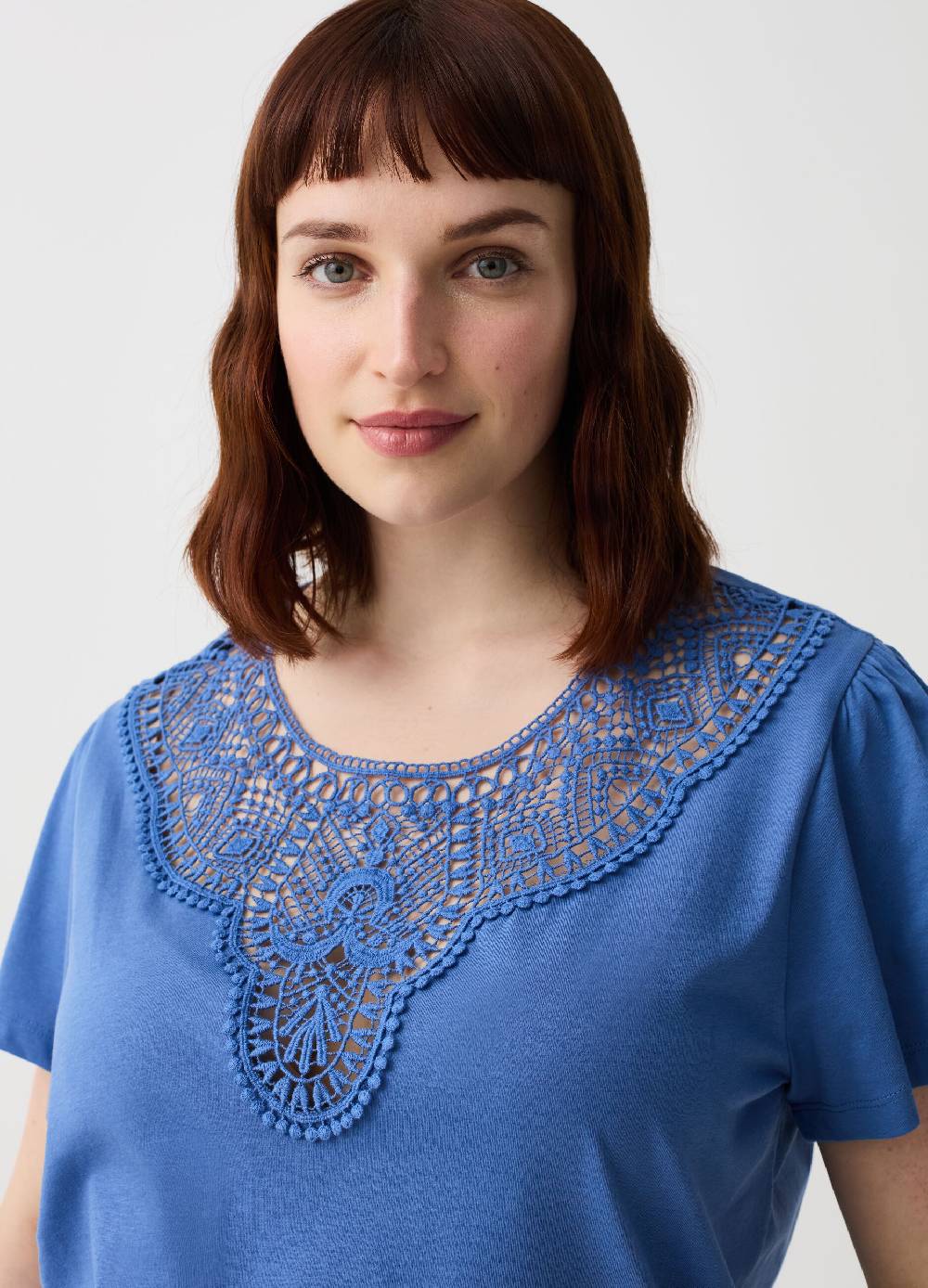 Ovs T-shirt con inserto macrame Curvy