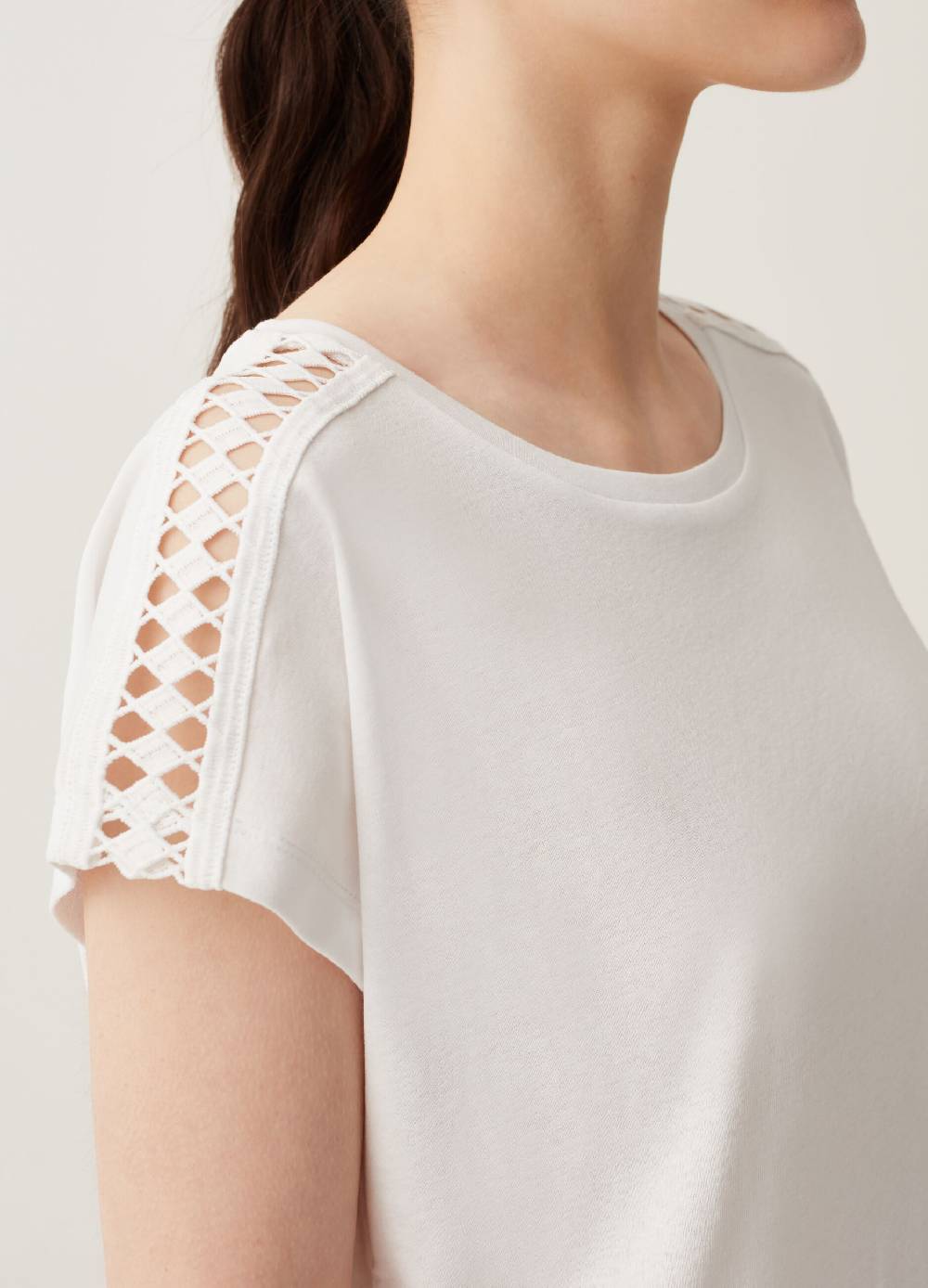 Ovs T-shirt Con Inserto Traforato