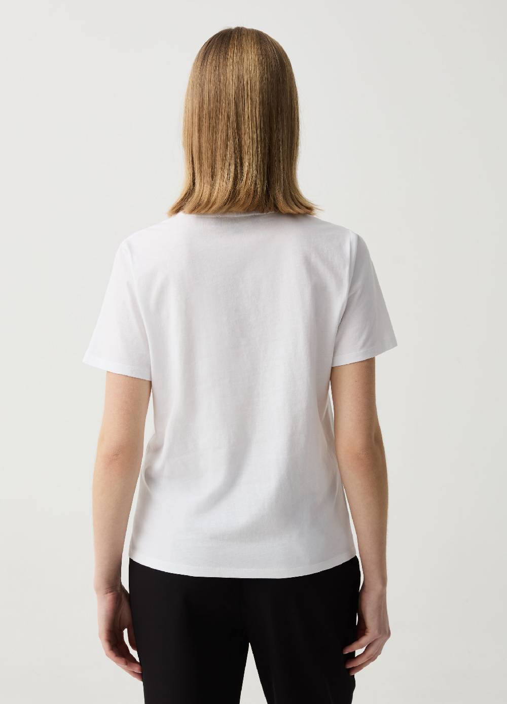 Ovs T-shirt Con Lettering In Pietre E Strass