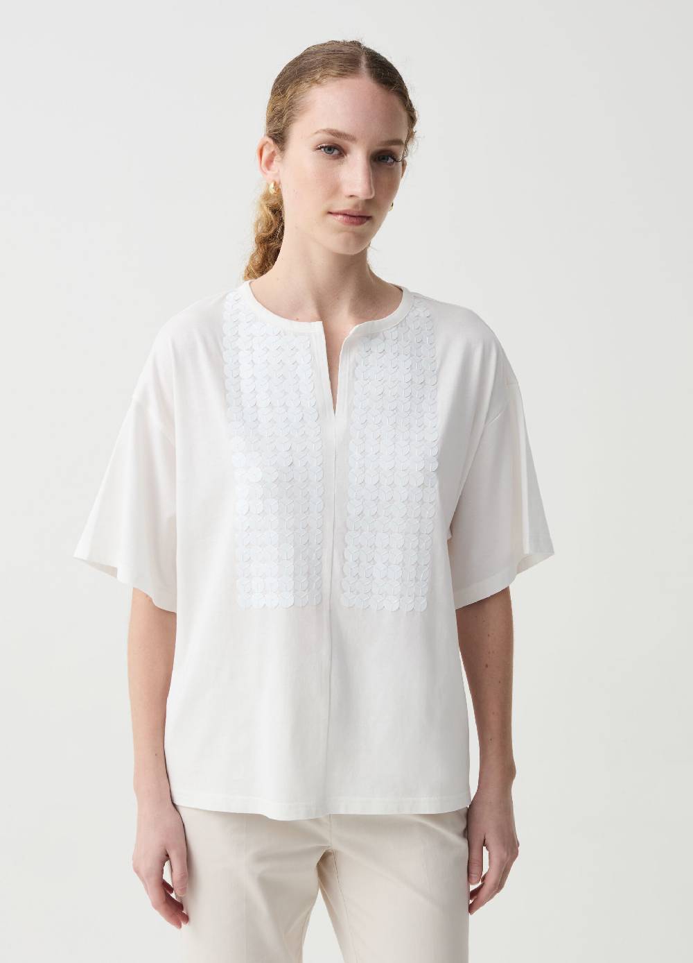 Ovs T-shirt con paillettes maniche a kimono