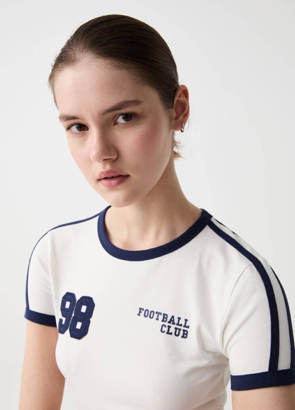 Ovs T-shirt Con Profili A Contrasto Football Club