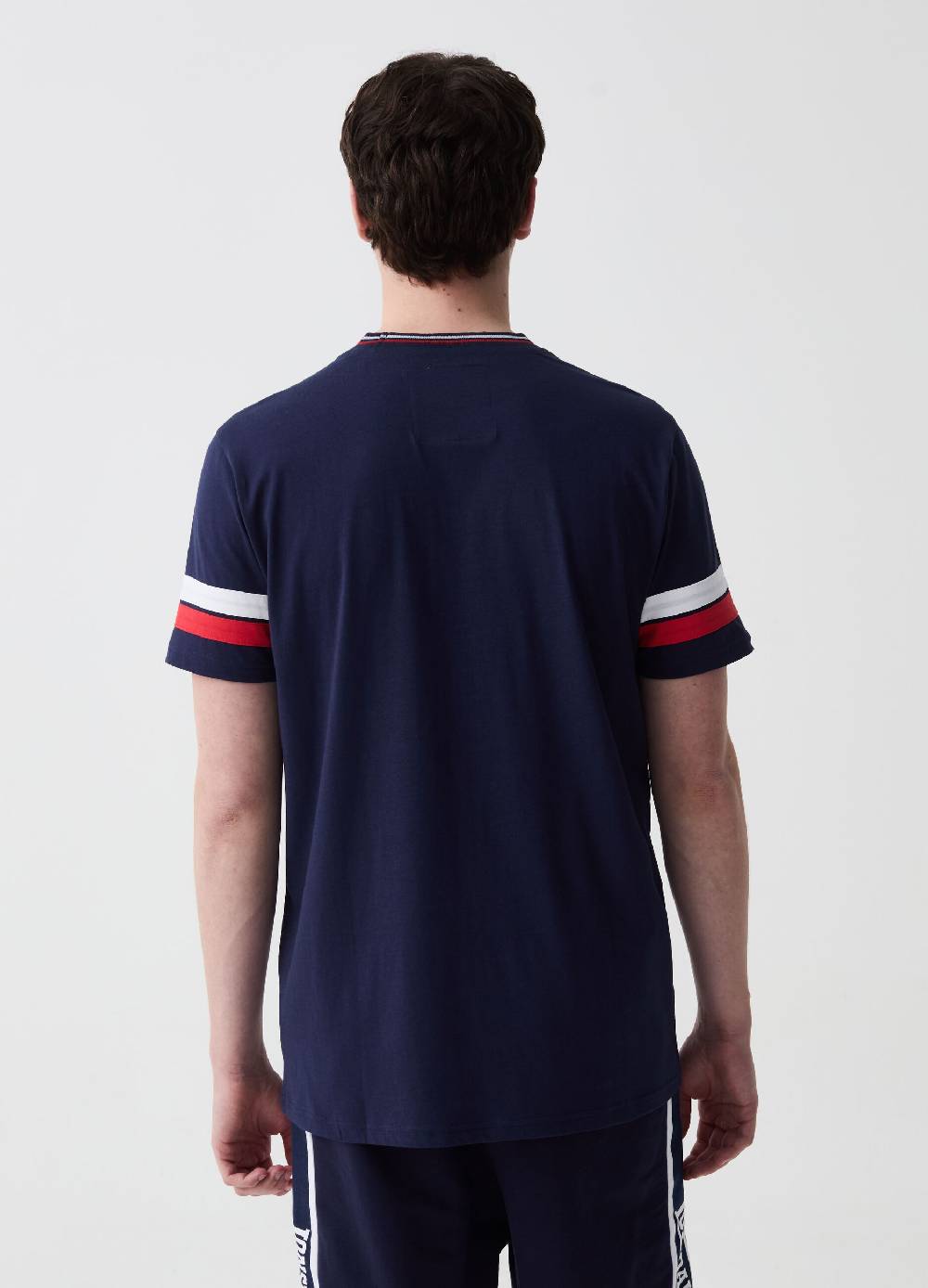 Ovs T-shirt Con Profili Rigati E Patch