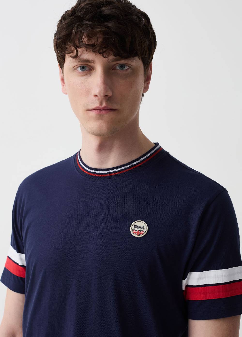 Ovs T-shirt Con Profili Rigati E Patch