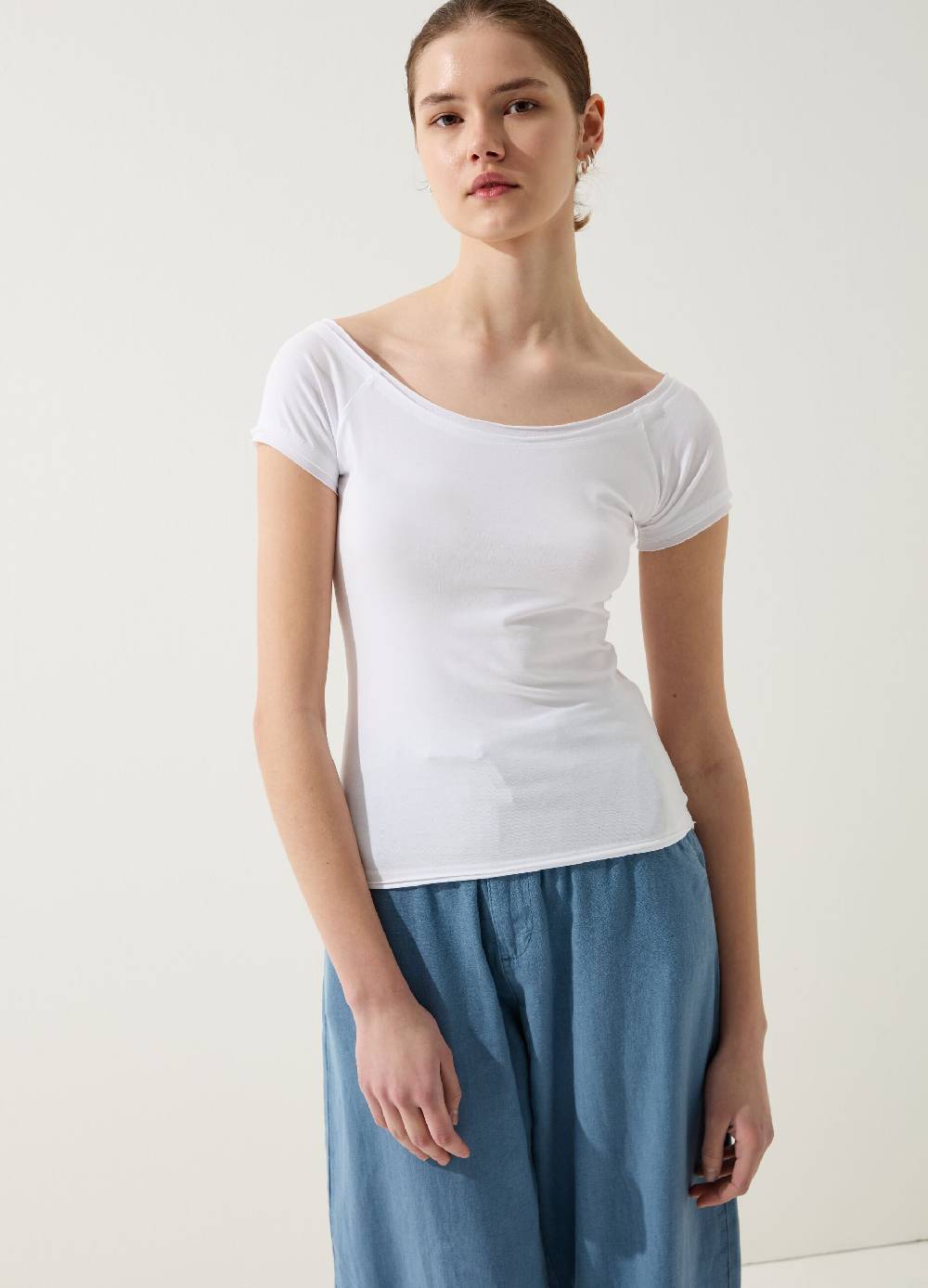 Ovs T-shirt con scollo a barca