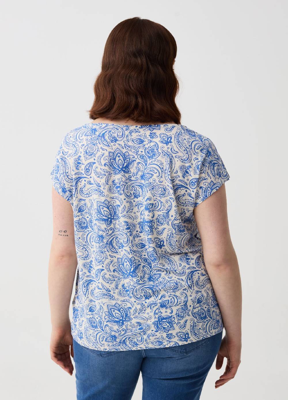 Ovs T-shirt Con Scollo A V Curvy