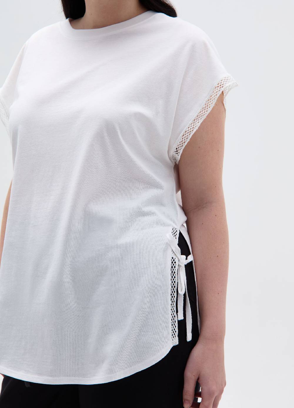 Ovs T-shirt Con Spacchi E Laccetti Curvy